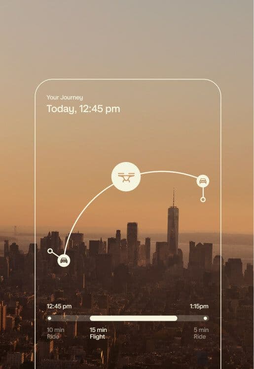 Seamless door to door travel, all from a few taps on our app.